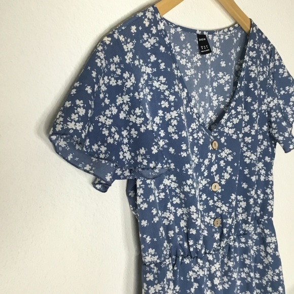 SheIn Floral Ruffle Dress - Picture 3 of 6